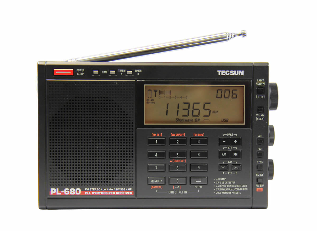 TECSUN PL680 PLL FM/Stereo MW LW SW SSB AIR Band - Click Image to Close